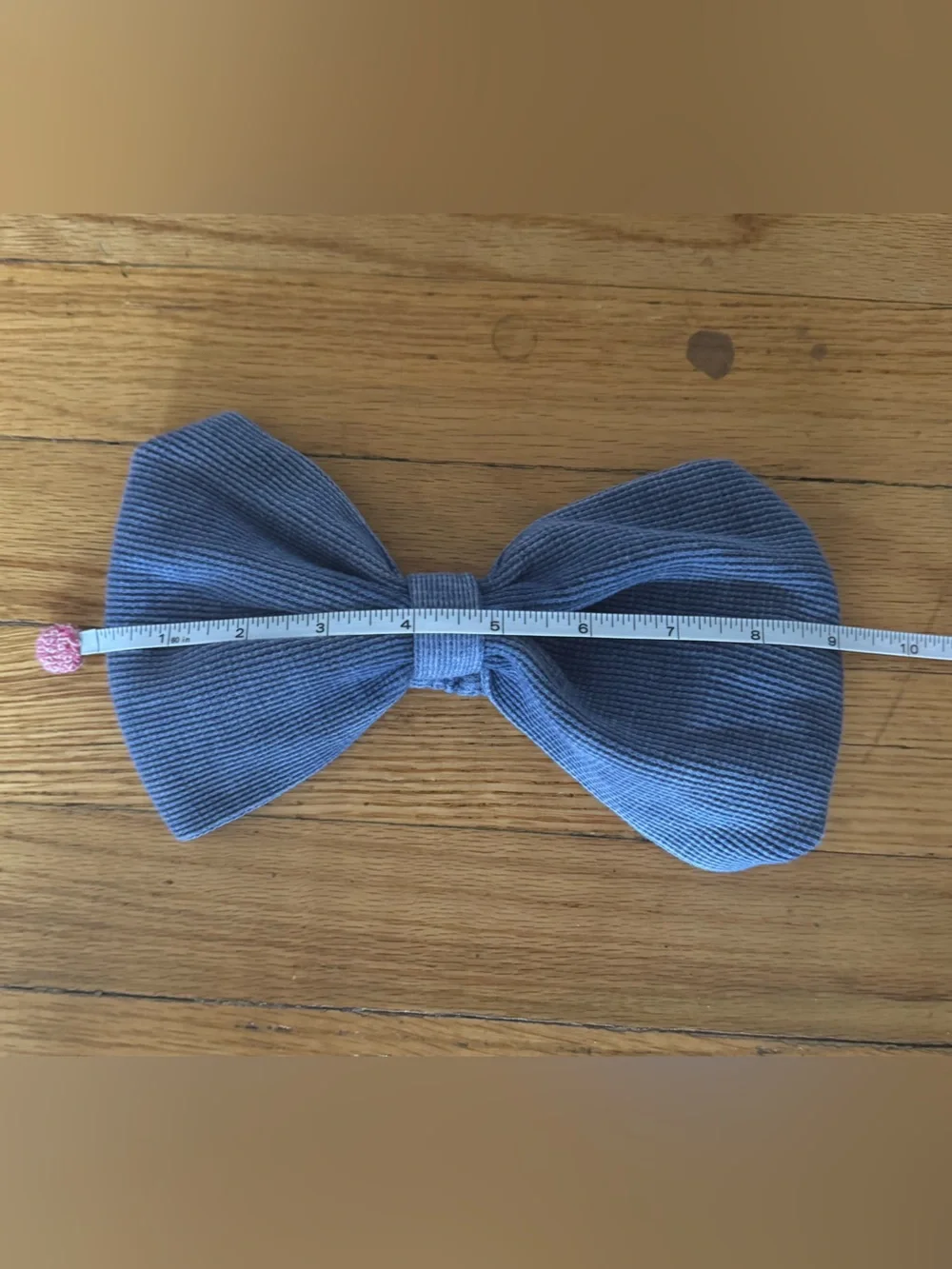 Aerie Blue Waffle-Knit Bow Headband